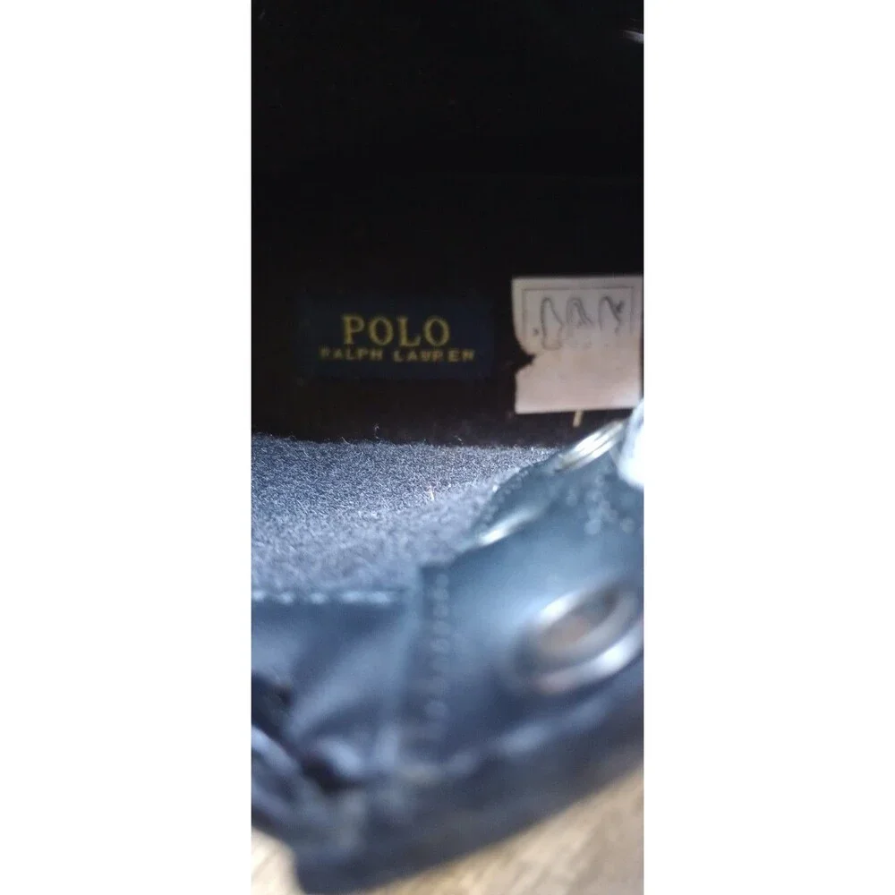 Polo Ralph Lauren Boys 9 Black Leather Country Boot II/ Duck Boots